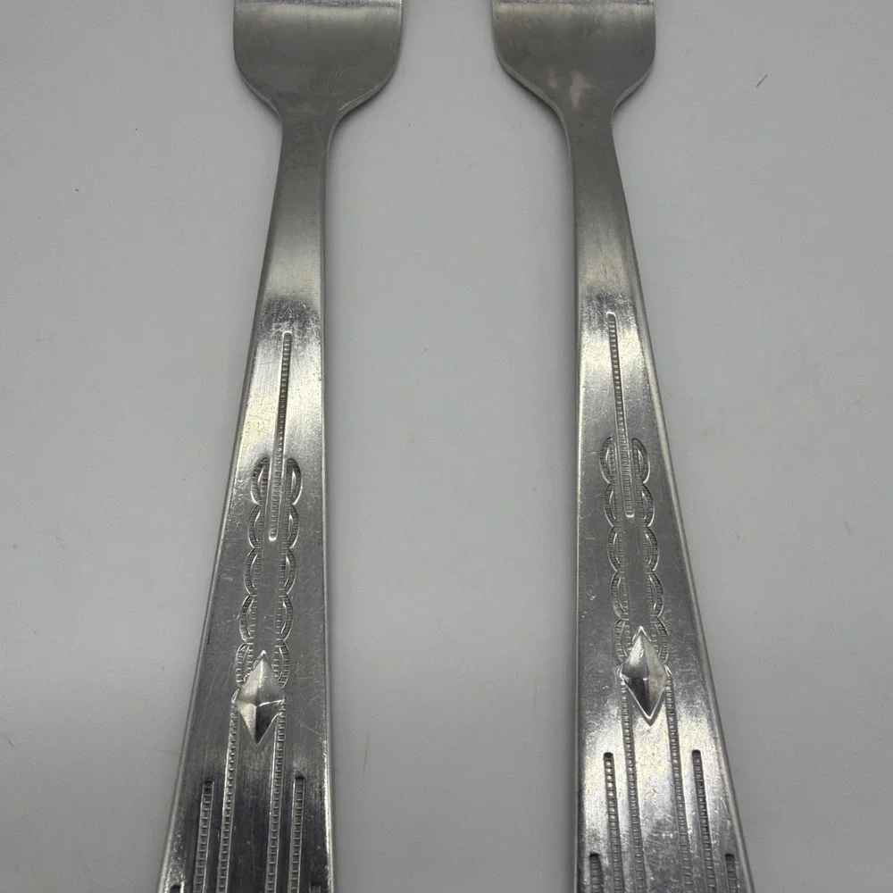 Zia International INSZIA1 Dinner Fork 1847 Rogers Brothers Stainless Steel 2 Lot